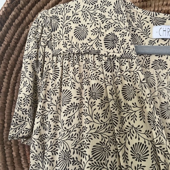 Christy Dawn Floral Maxi Dress in Cream and Brown - Picture 5 of 9